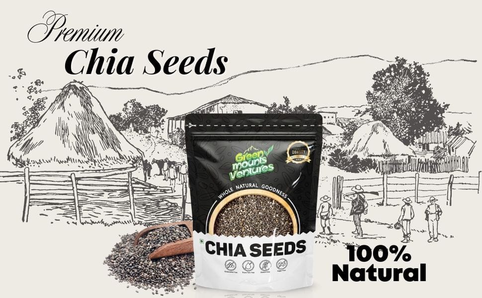 Organic Chia Seeds – Rich in Omega-3 & Fiber