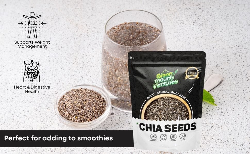 Organic Chia Seeds – Rich in Omega-3 & Fiber