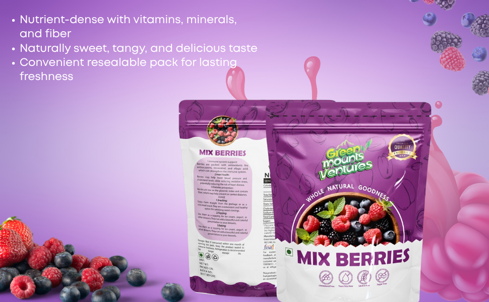 Premium Mix Berries – Naturally Sweet & Tangy Blend