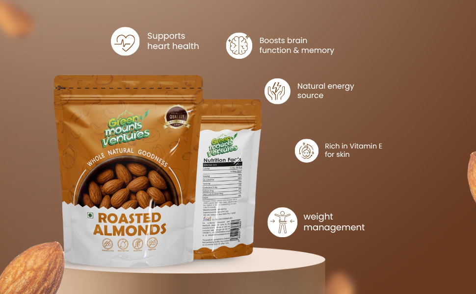 Organic Premium California Almonds – Protein & Fiber Rich