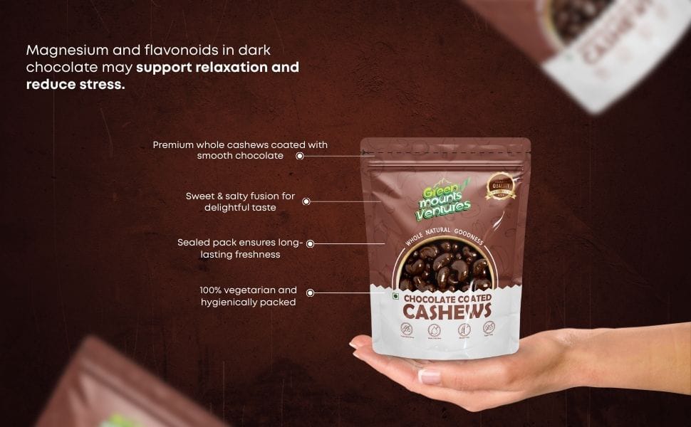 Premium Chocolate Coated Cashews – Crunchy & Decadent