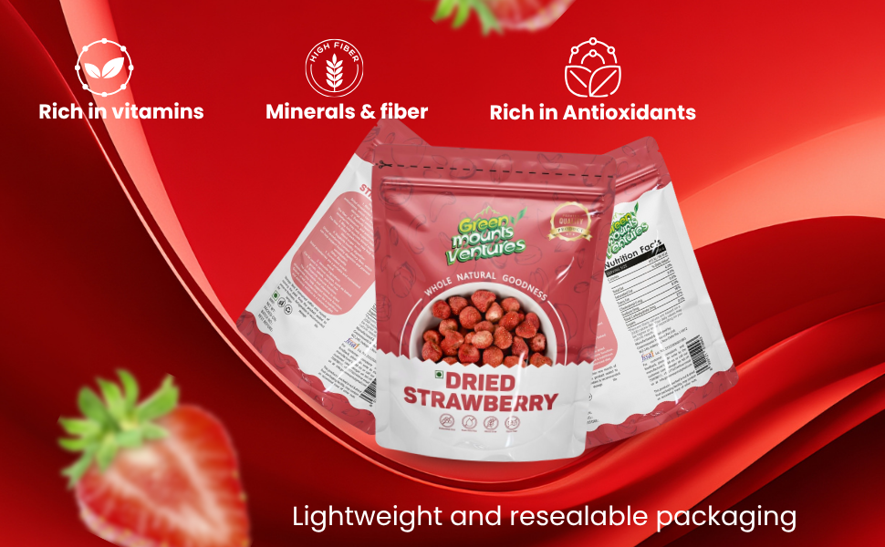 Premium Dried Strawberry – Naturally Sweet & Tangy
