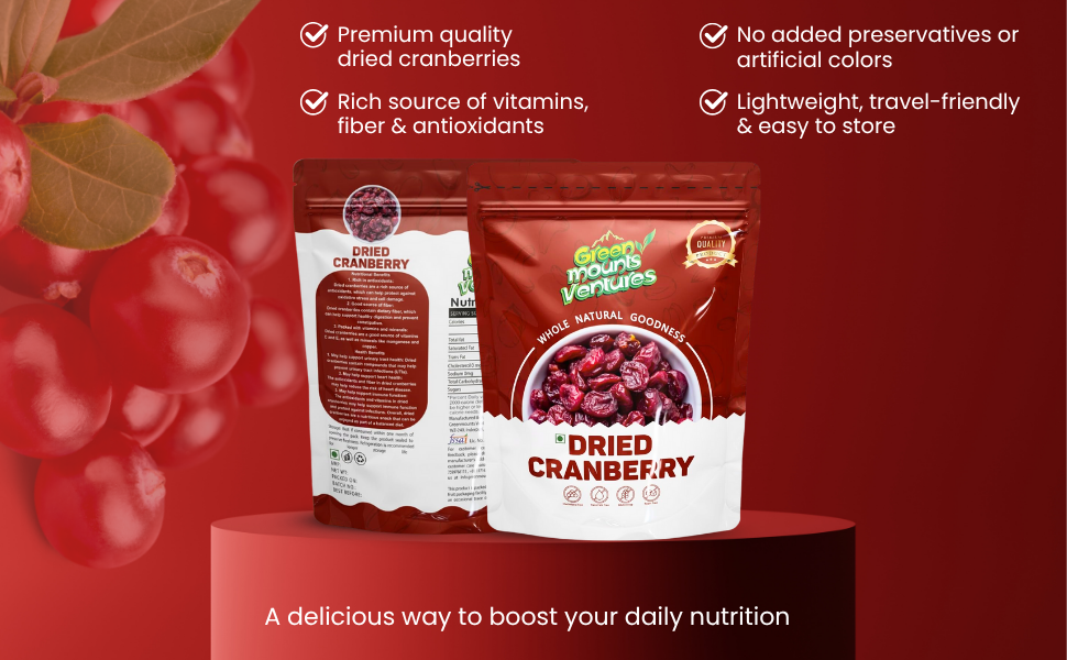 Premium Dried Cranberry – Naturally Sweet & Tart