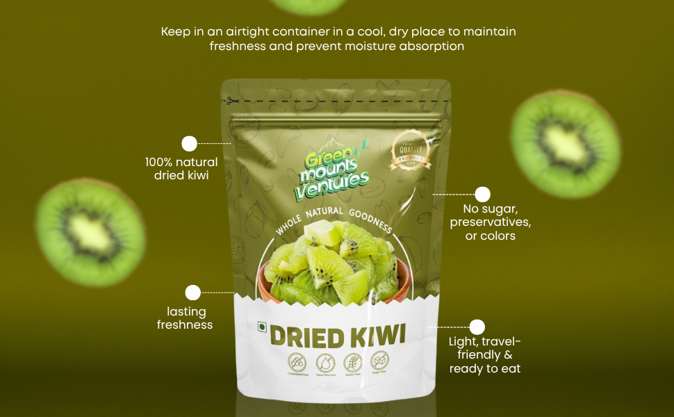 Premium Quality Dried Kiwi – Tangy & Nutritious Delight