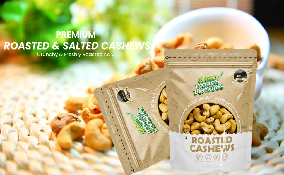 Premium Quality Roasted Cashews – Energy & Wellness Booster