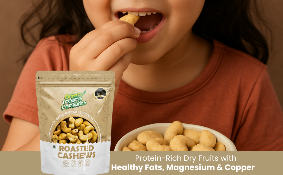 Premium Quality Roasted Cashews – Energy & Wellness Booster