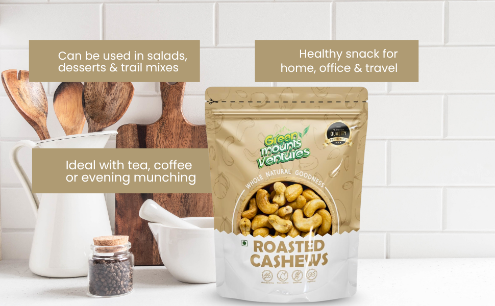 Premium Quality Roasted Cashews – Energy & Wellness Booster
