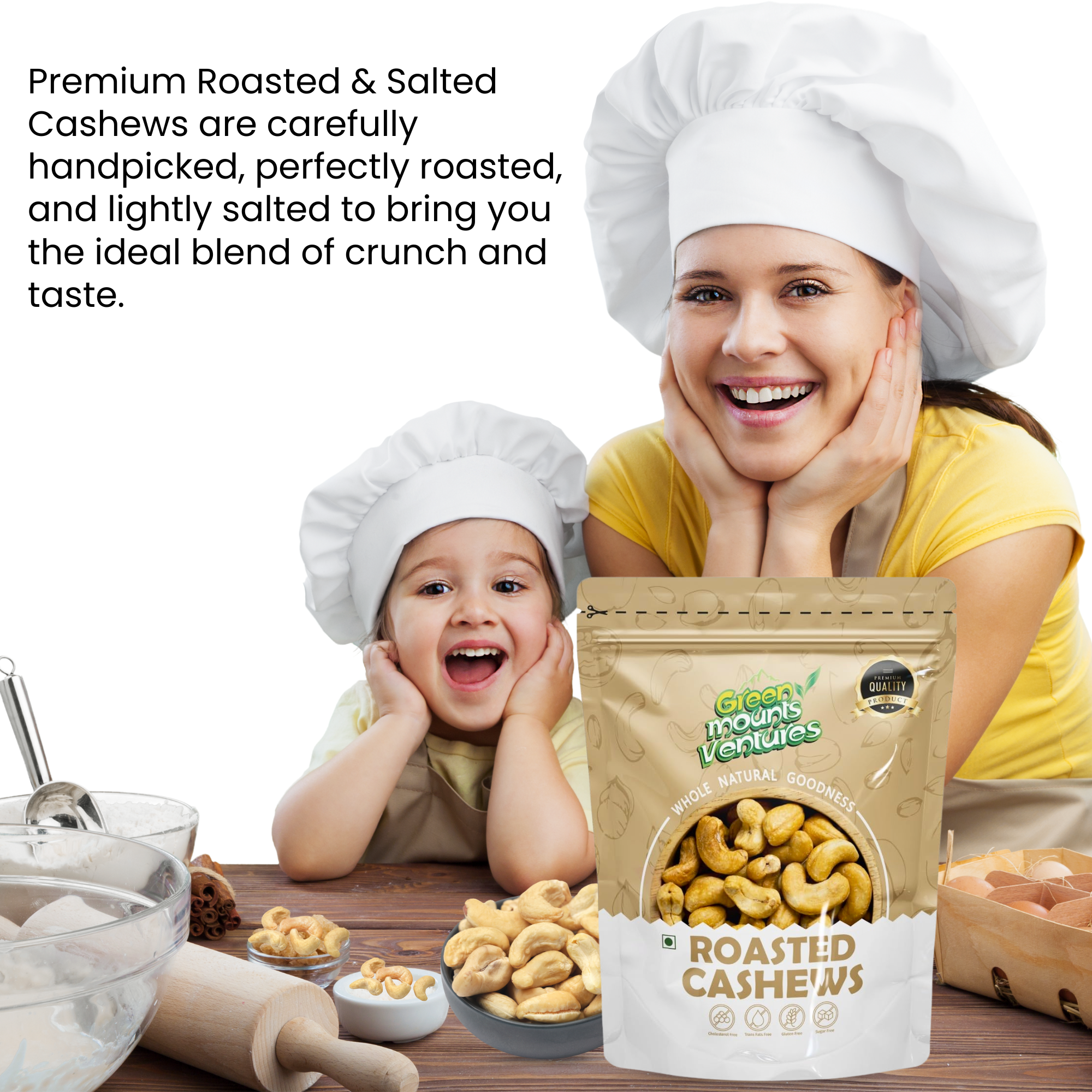 Premium Quality Roasted Cashews – Energy & Wellness Booster