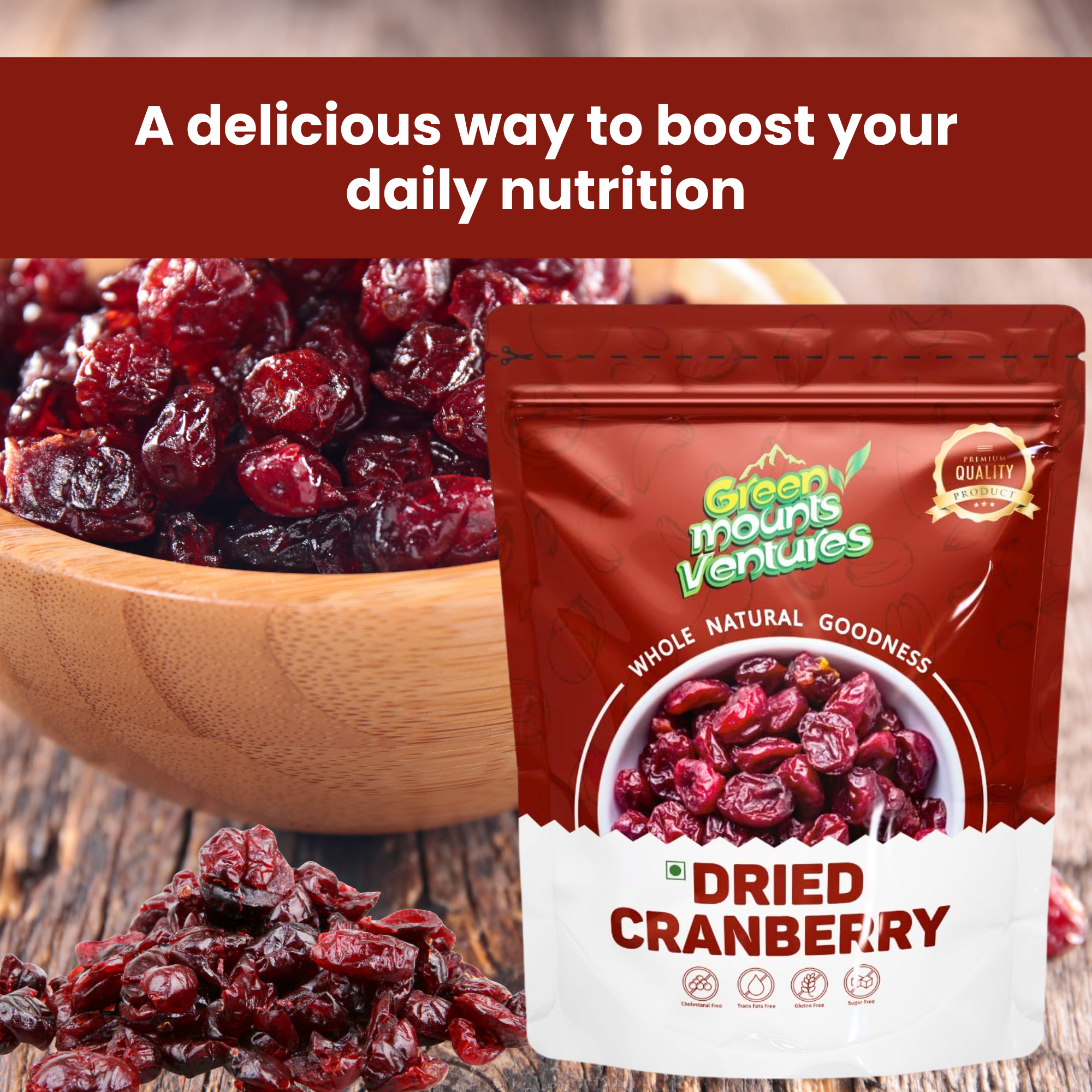 Premium Dried Cranberry – Naturally Sweet & Tart