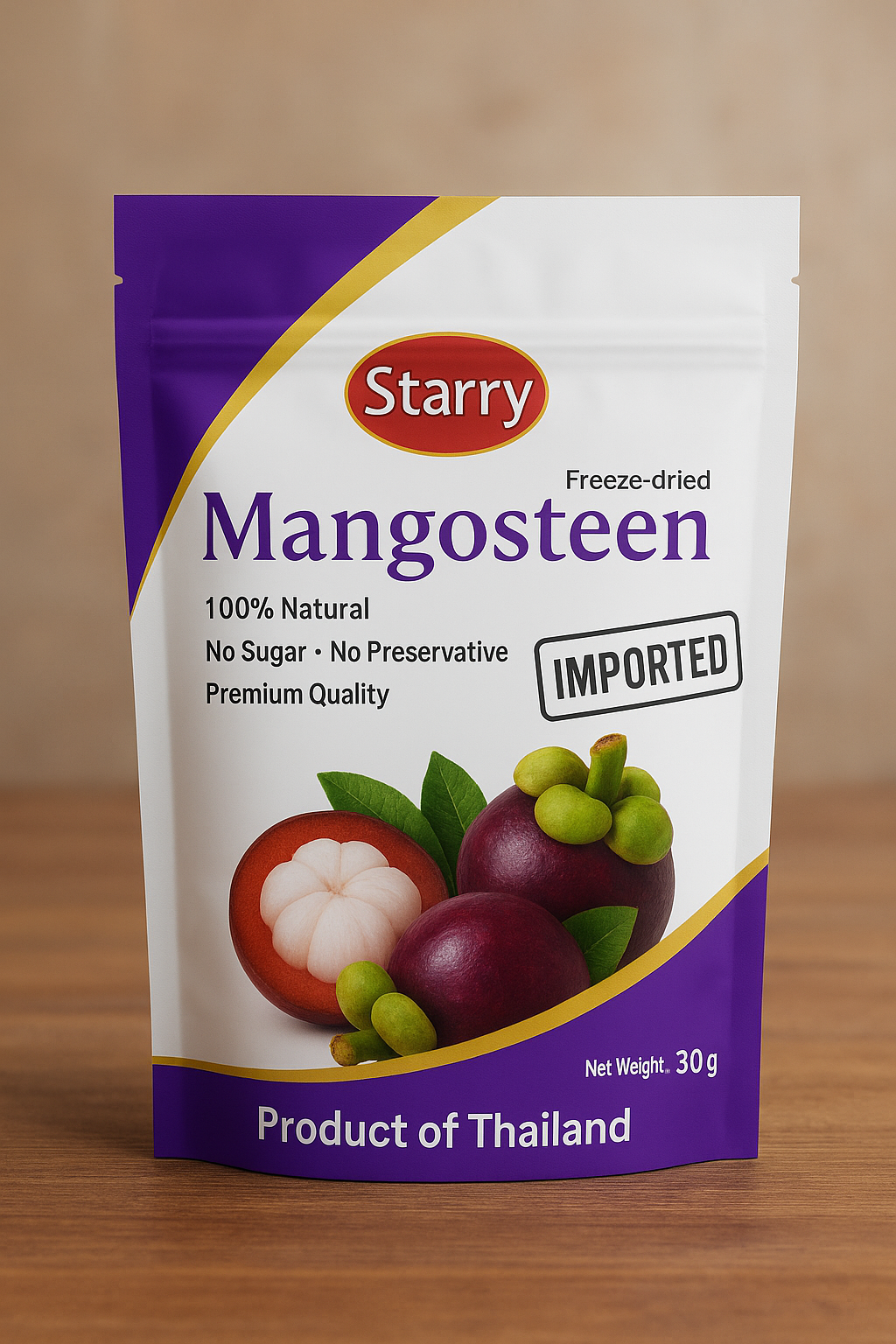 Premium Imported Freeze-Dried Mangosteen – Origin: Thailand