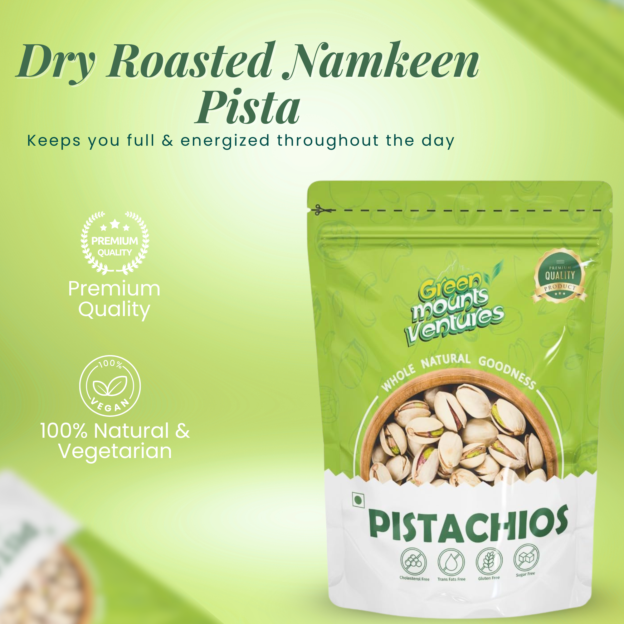 Premium Pistachios – Crunchy & Naturally Nutritious