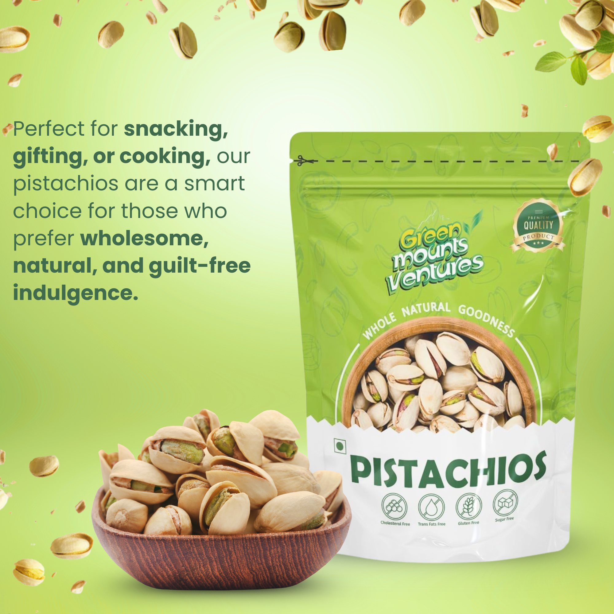 Premium Pistachios – Crunchy & Naturally Nutritious