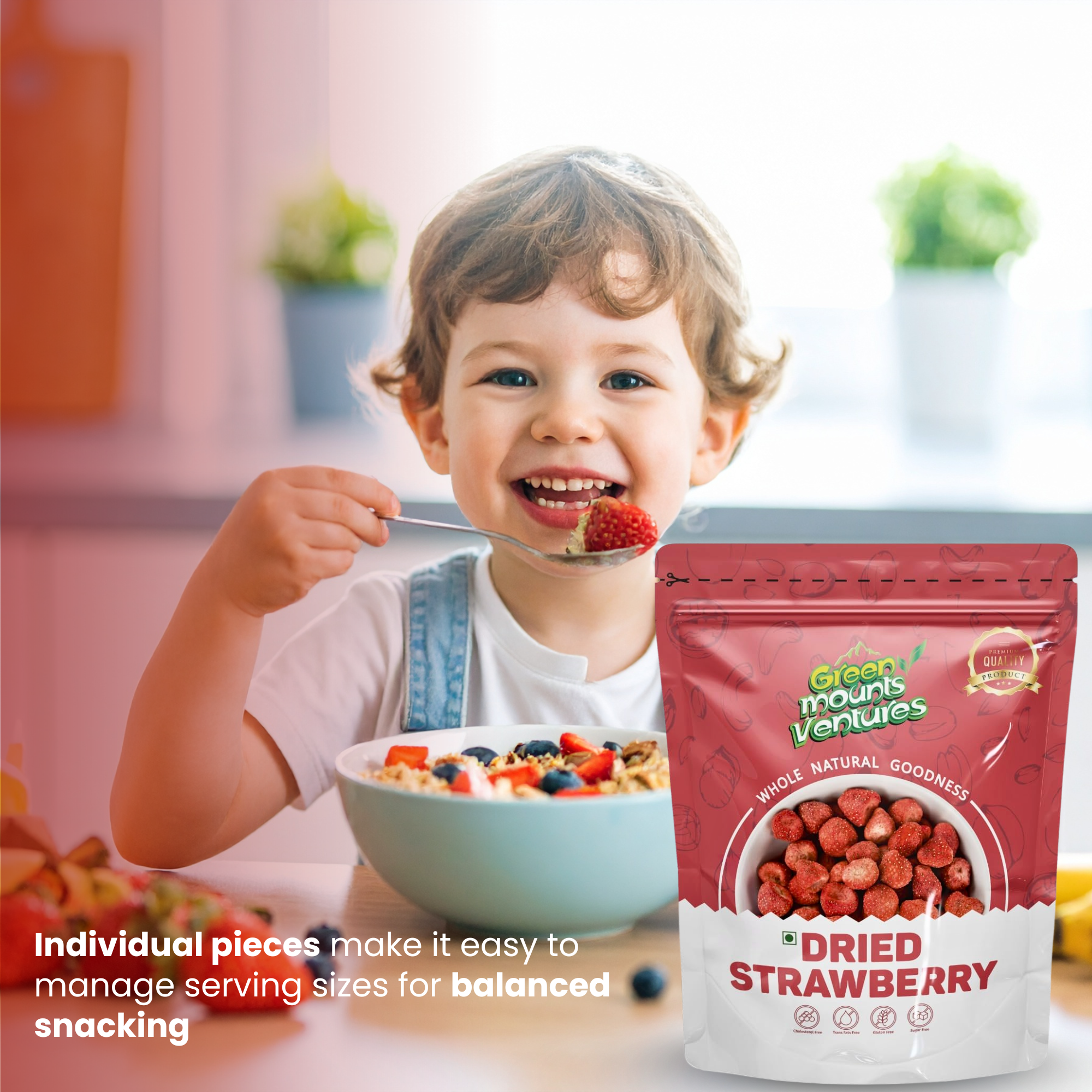 Premium Dried Strawberry – Naturally Sweet & Tangy