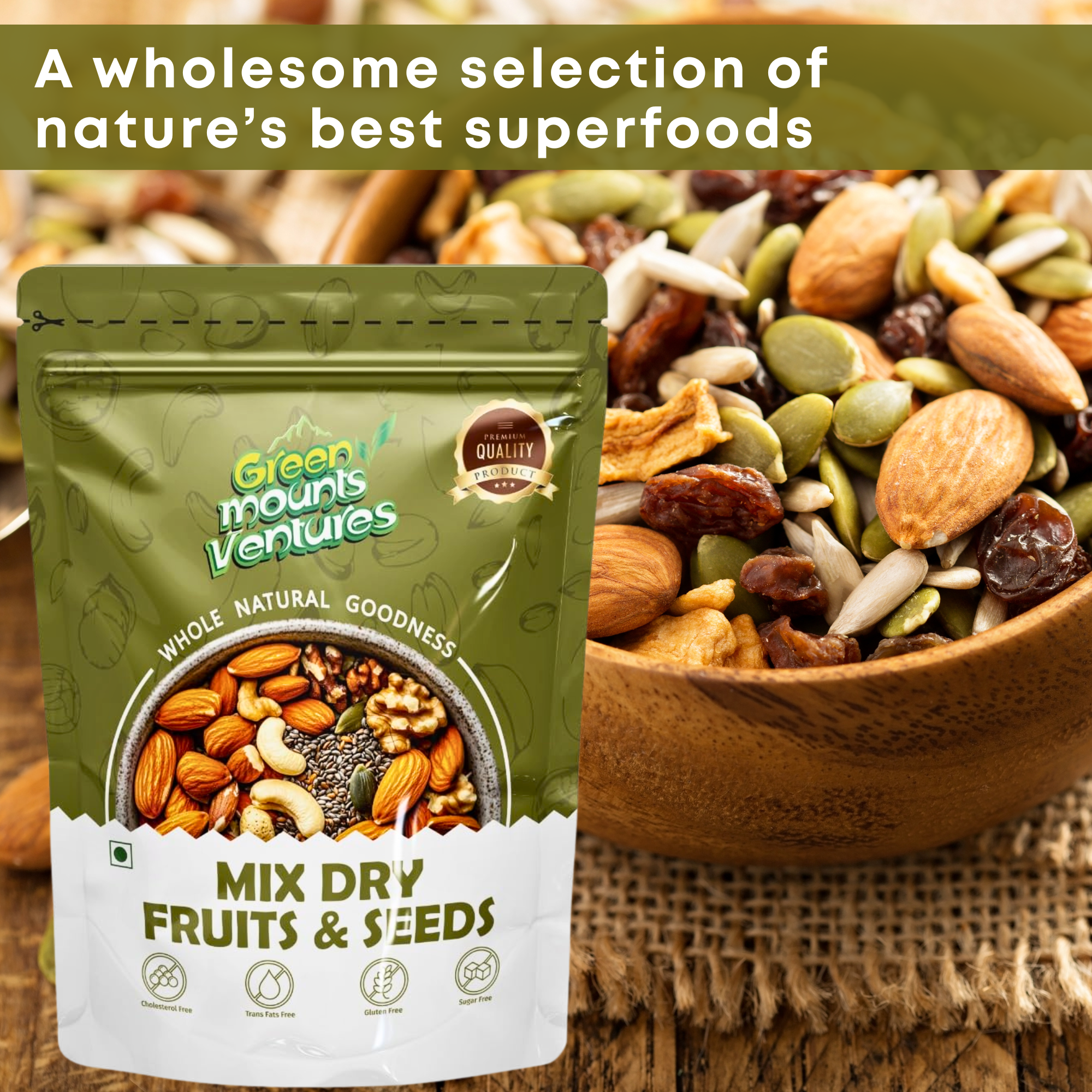 Premium Mix Dry Fruits & Seeds – Power-Packed Nutrition