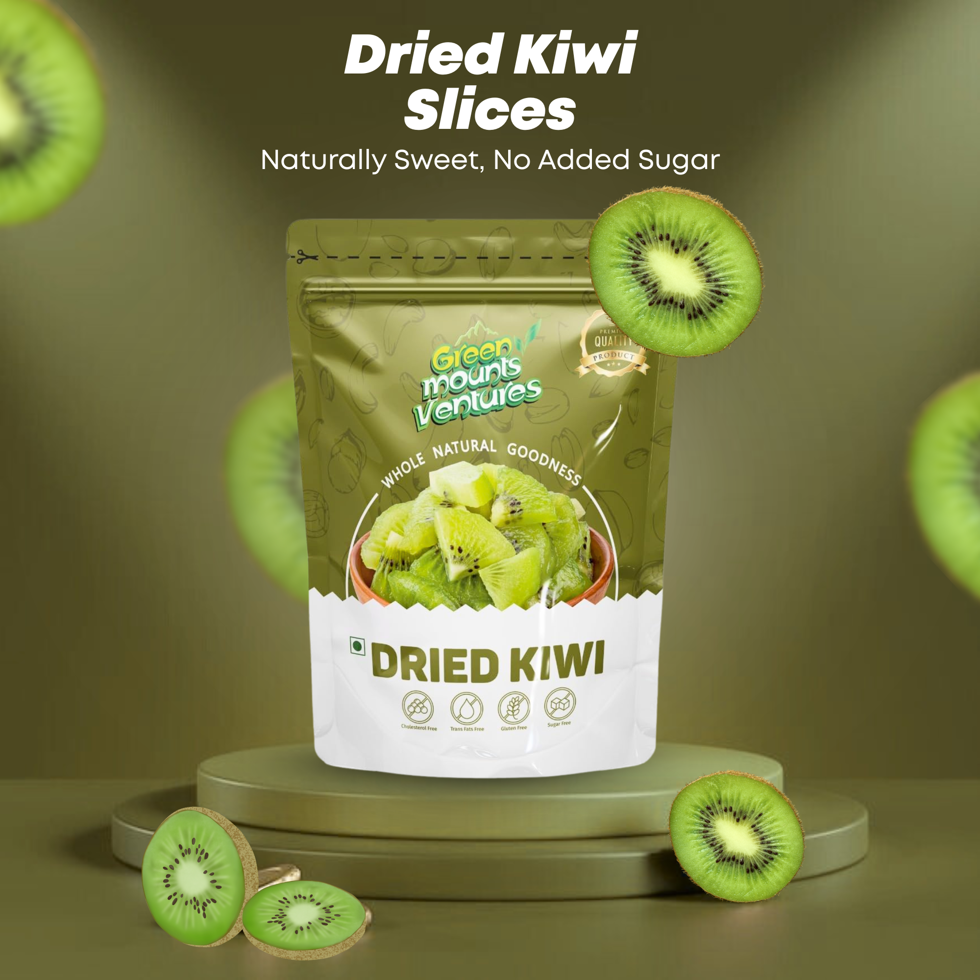 Premium Quality Dried Kiwi – Tangy & Nutritious Delight