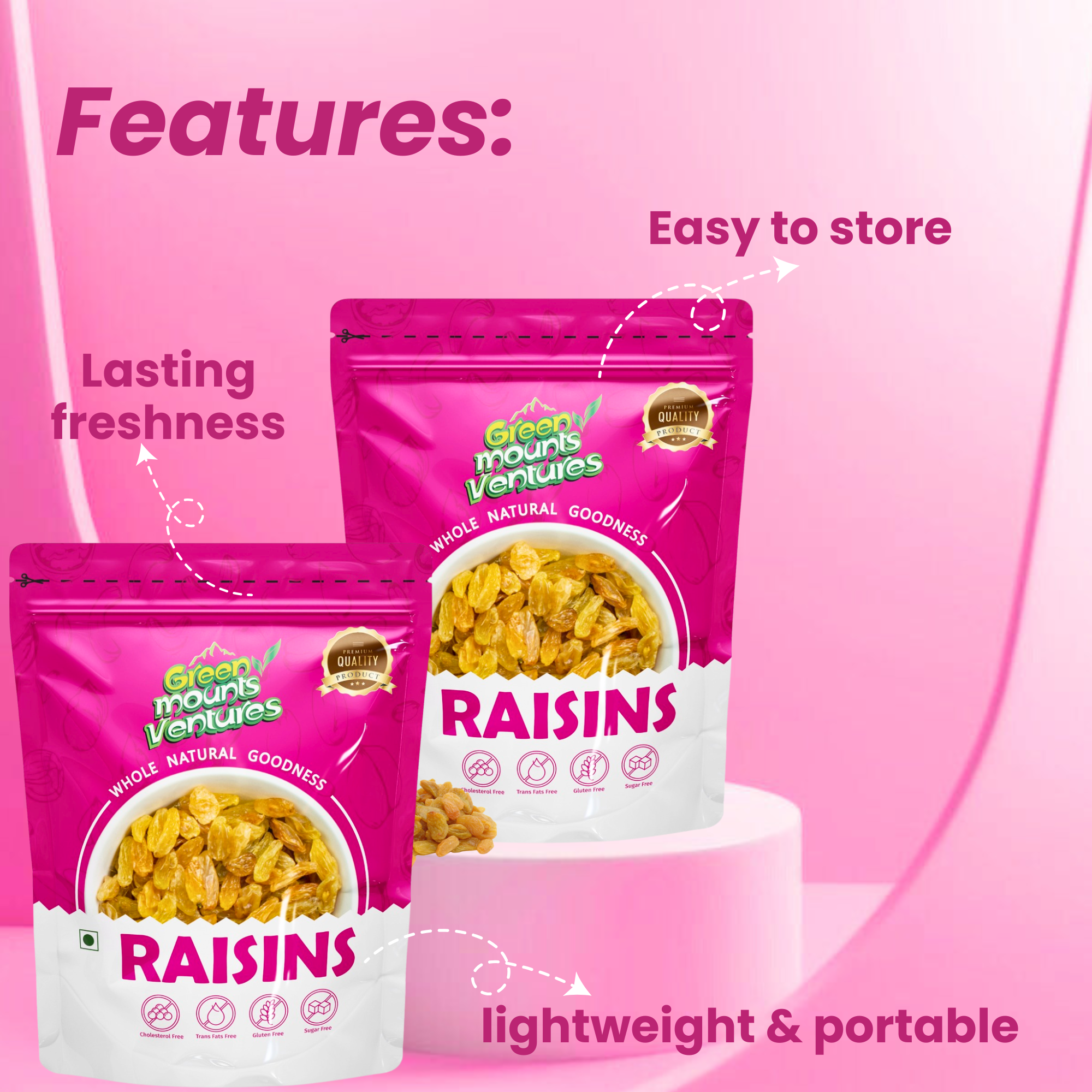 Premium Raisins – Naturally Sweet & Nutritious