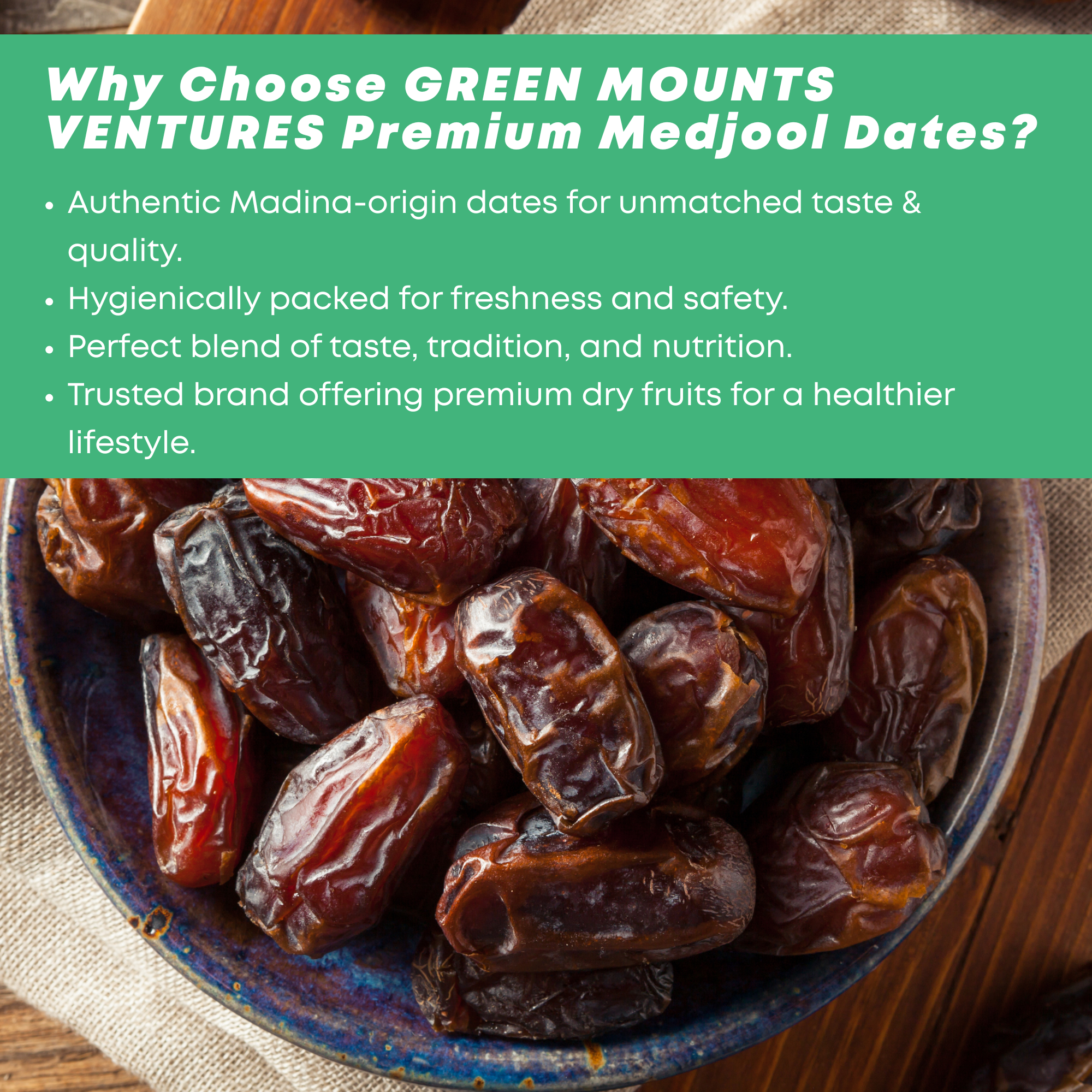 Organic Premium Medjool Dates – Healthy & Delicious
