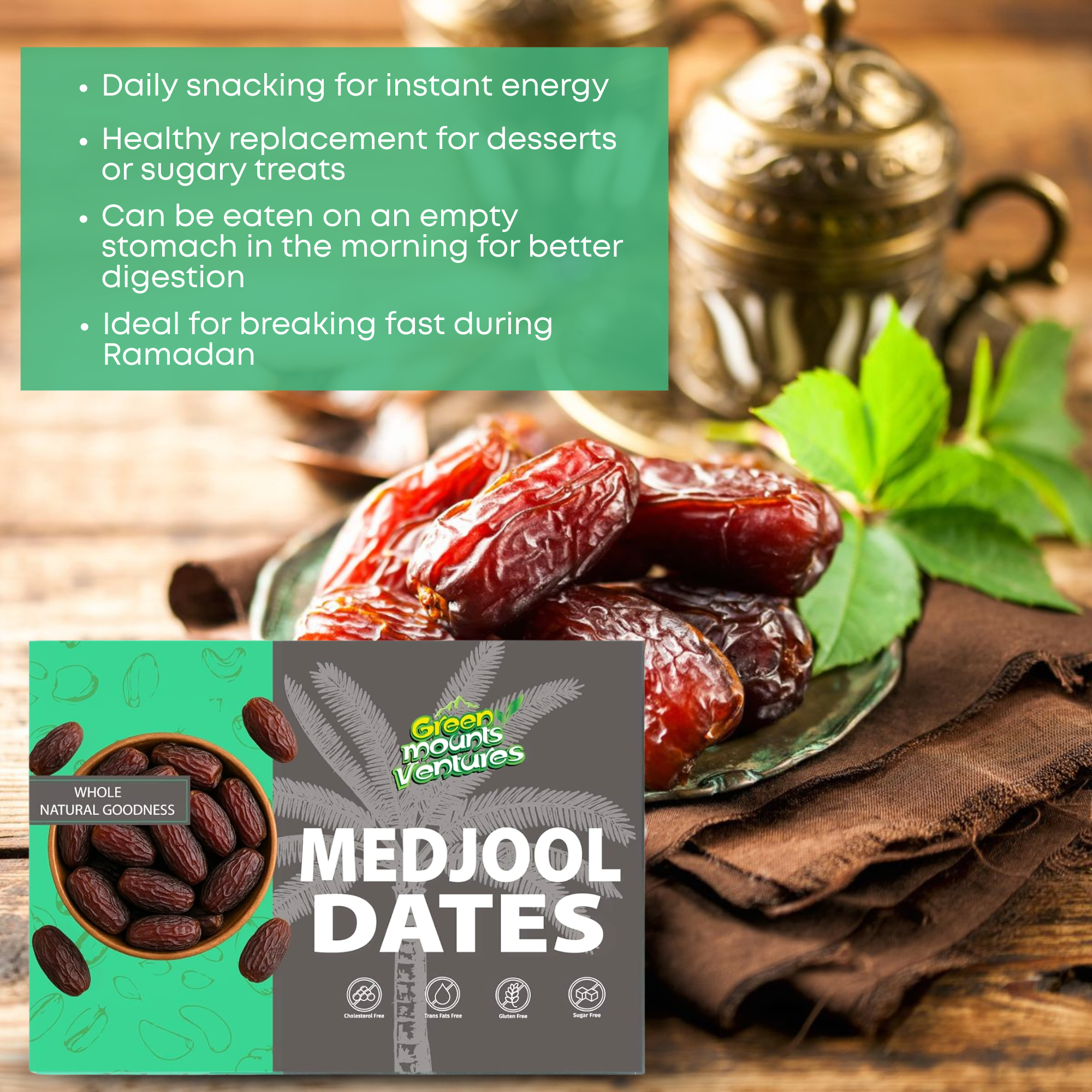 Organic Premium Medjool Dates – Healthy & Delicious