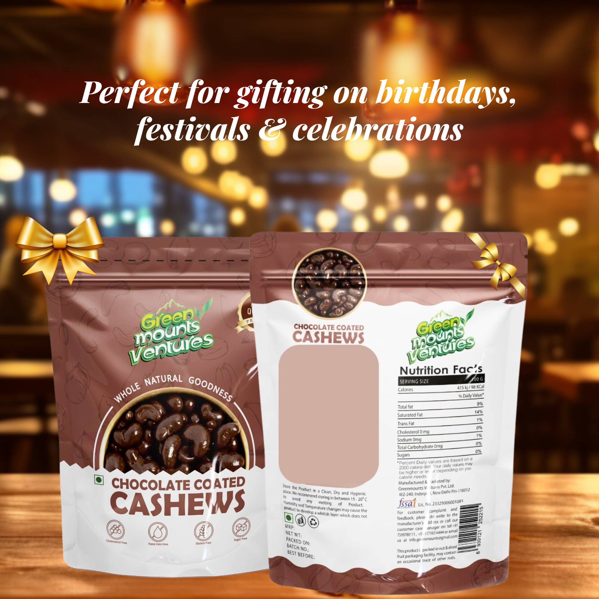 Premium Chocolate Coated Cashews – Crunchy & Decadent