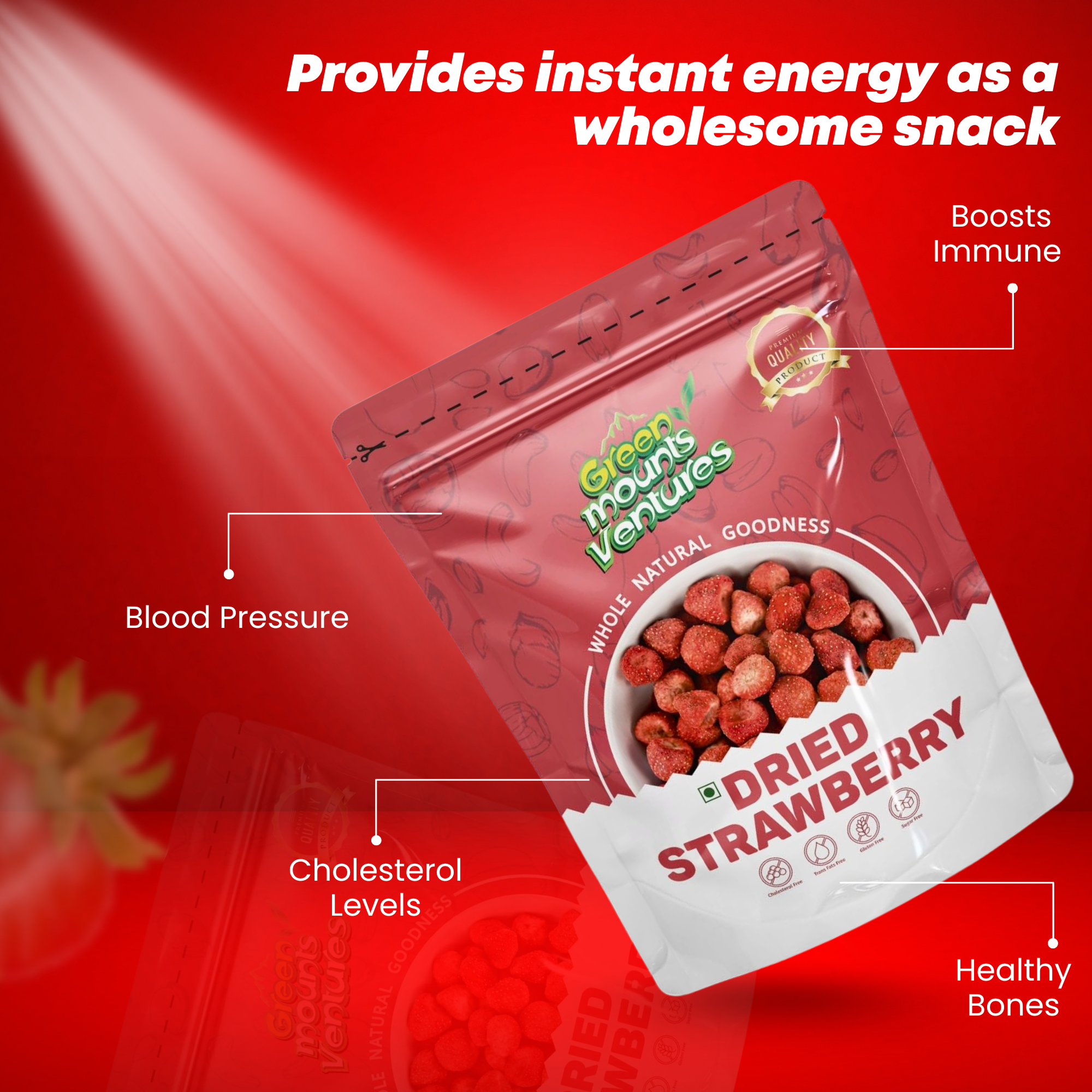 Premium Dried Strawberry – Naturally Sweet & Tangy
