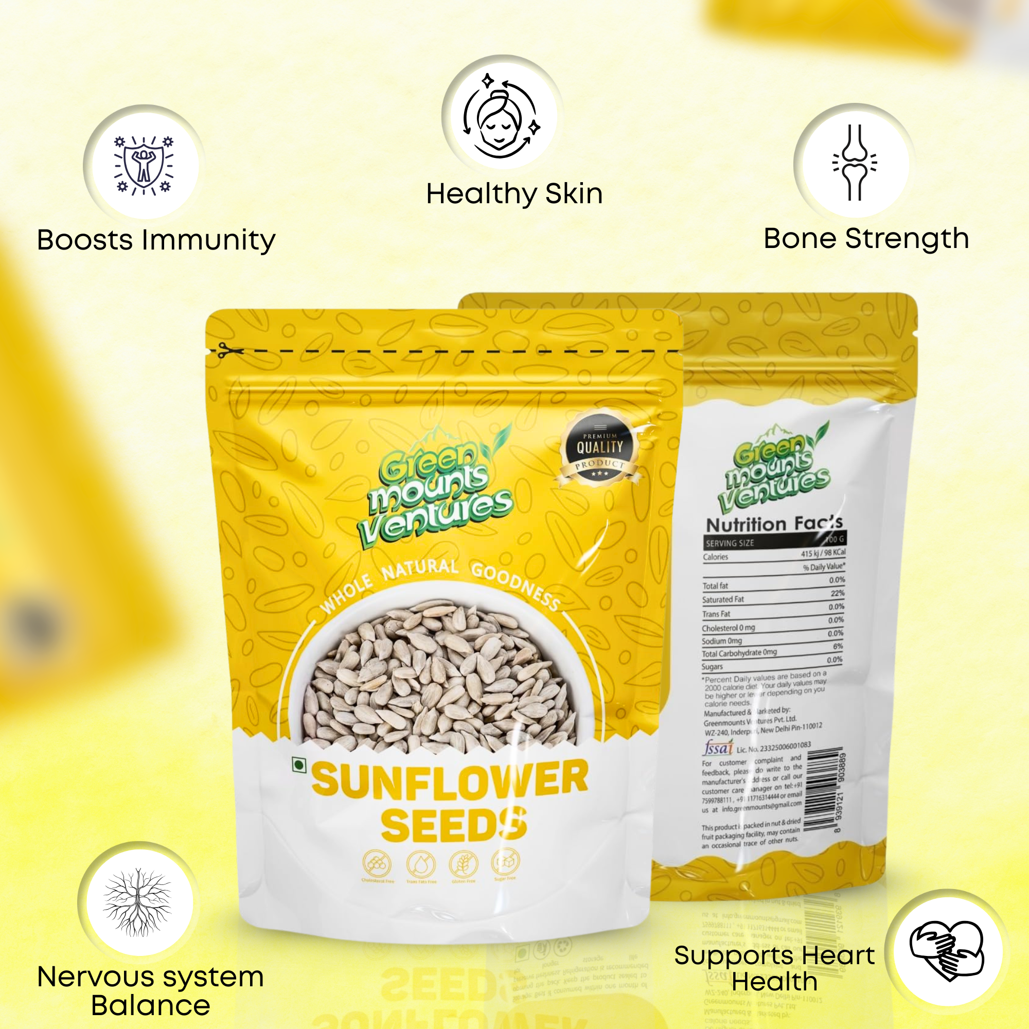Premium Quality Sunflower Seeds – Immunity & Energy Booster