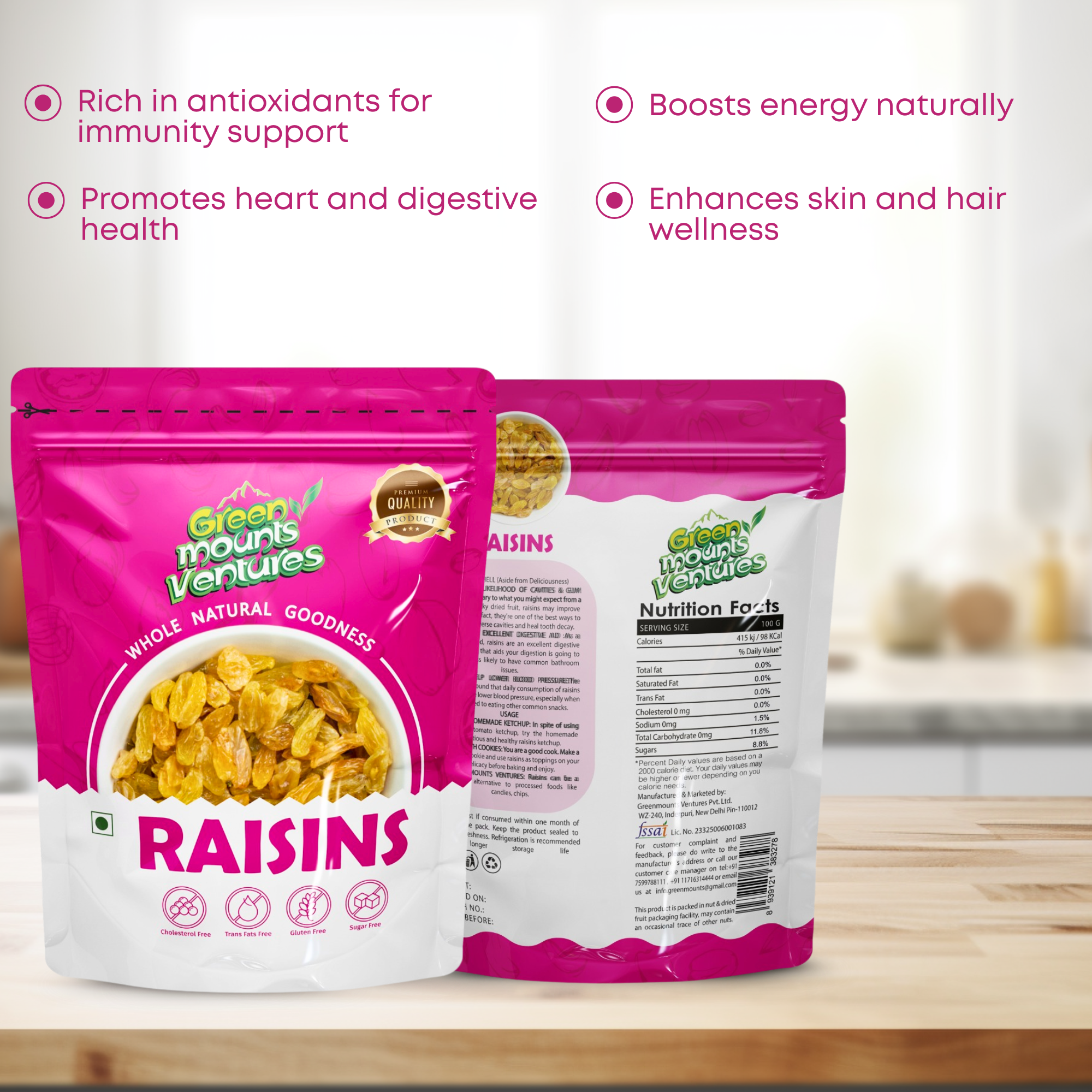 Premium Raisins – Naturally Sweet & Nutritious