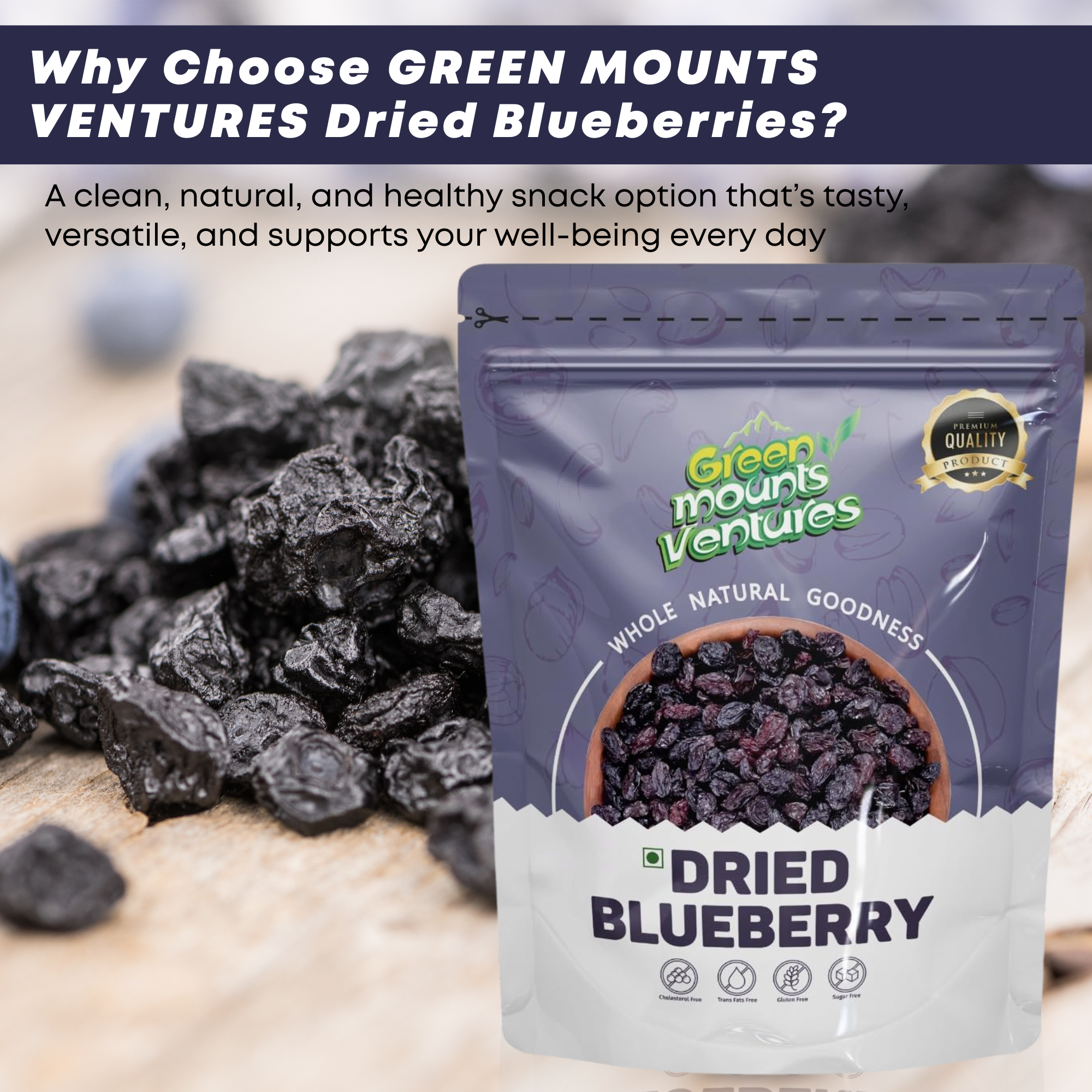 Organic Premium Blueberries – Healthy & Delicious Snack