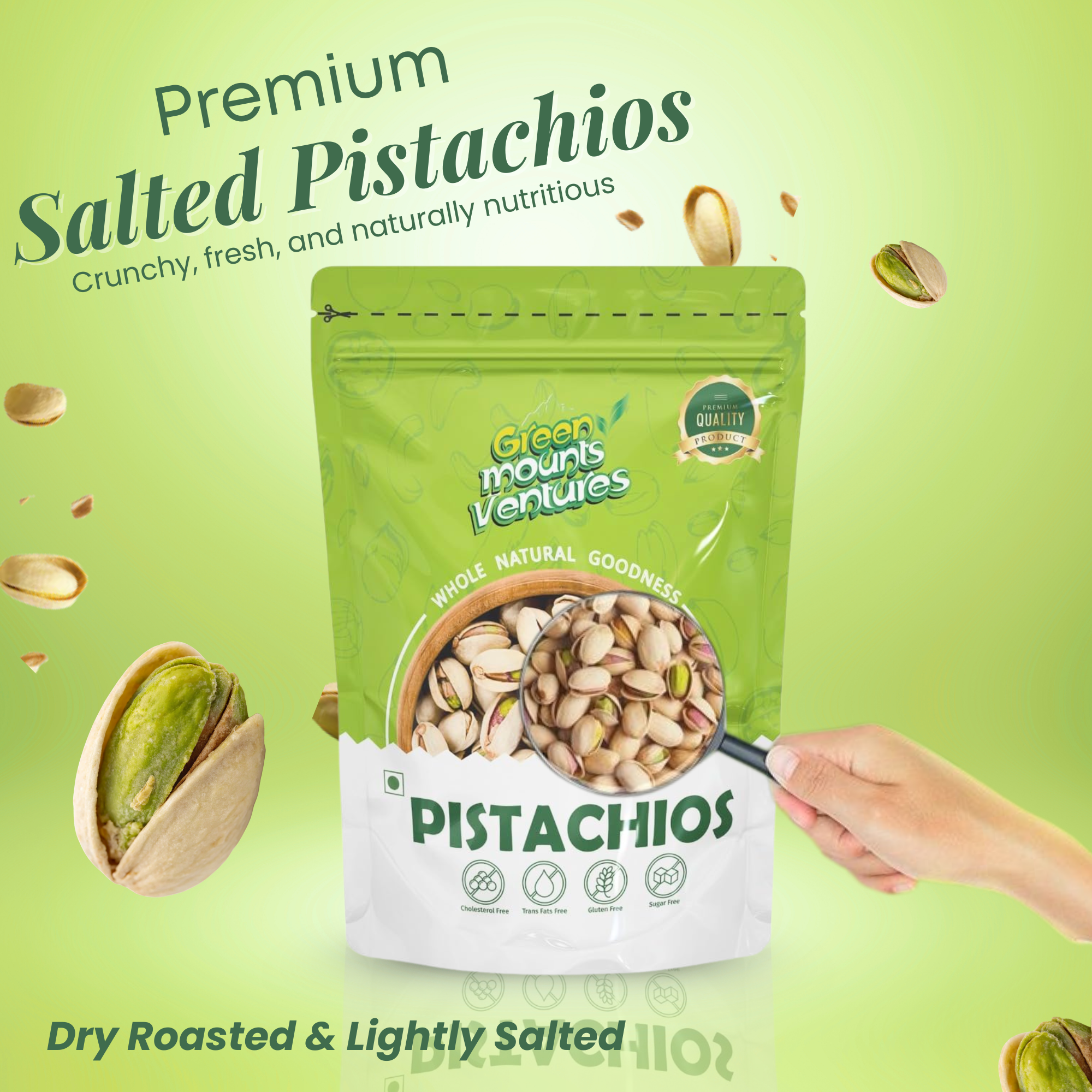 Premium Pistachios – Crunchy & Naturally Nutritious