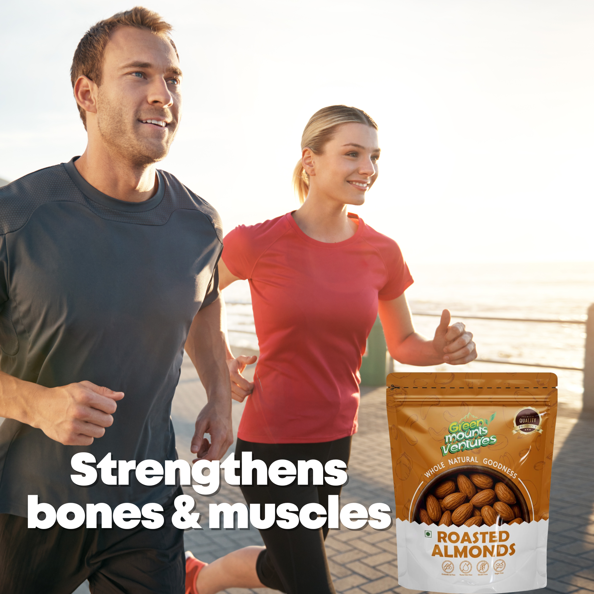 Premium Quality Roasted Almonds – Energy & Wellness Booster
