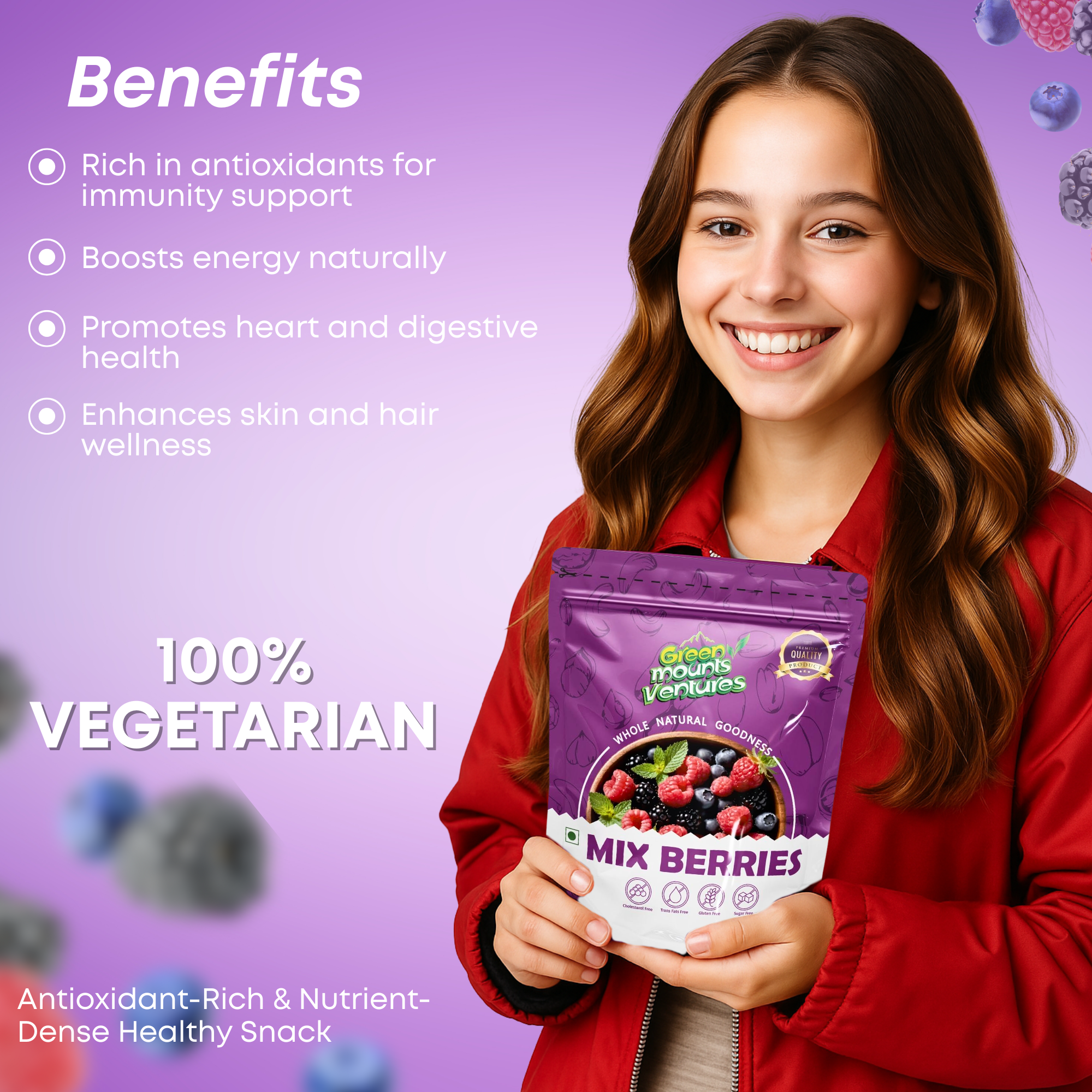 Premium Mix Berries – Naturally Sweet & Tangy Blend