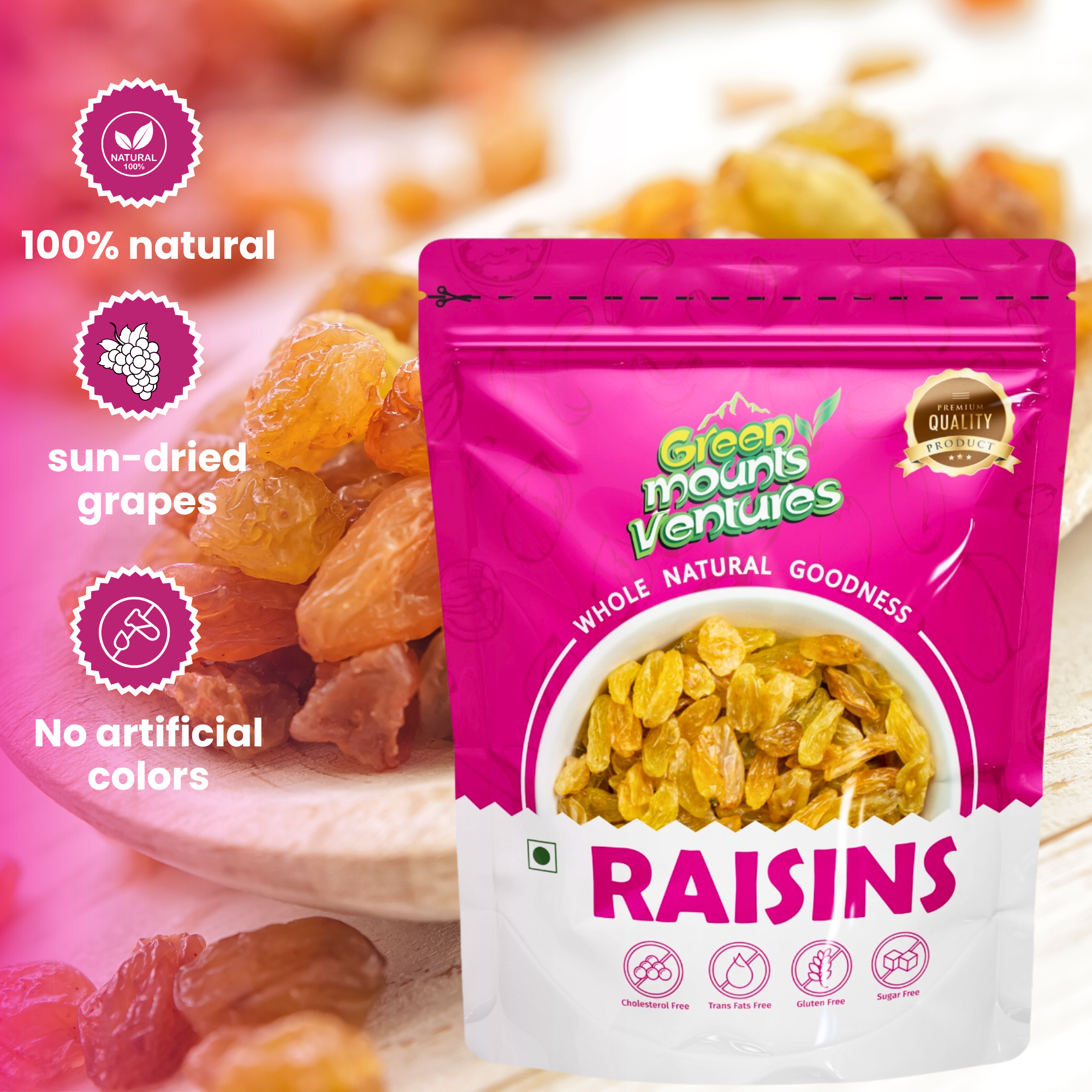 Premium Raisins – Naturally Sweet & Nutritious