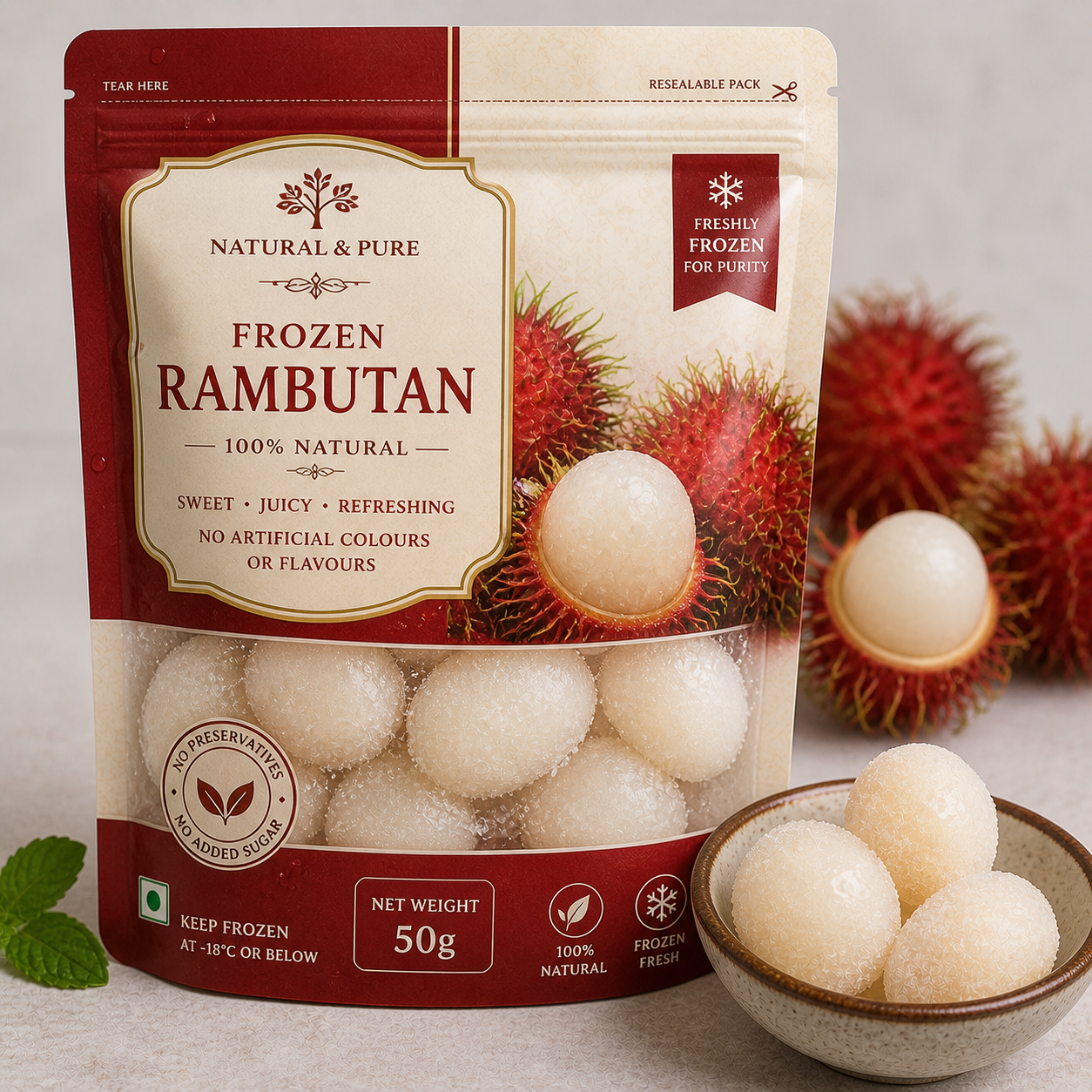 Frozen Rambutan 50gm