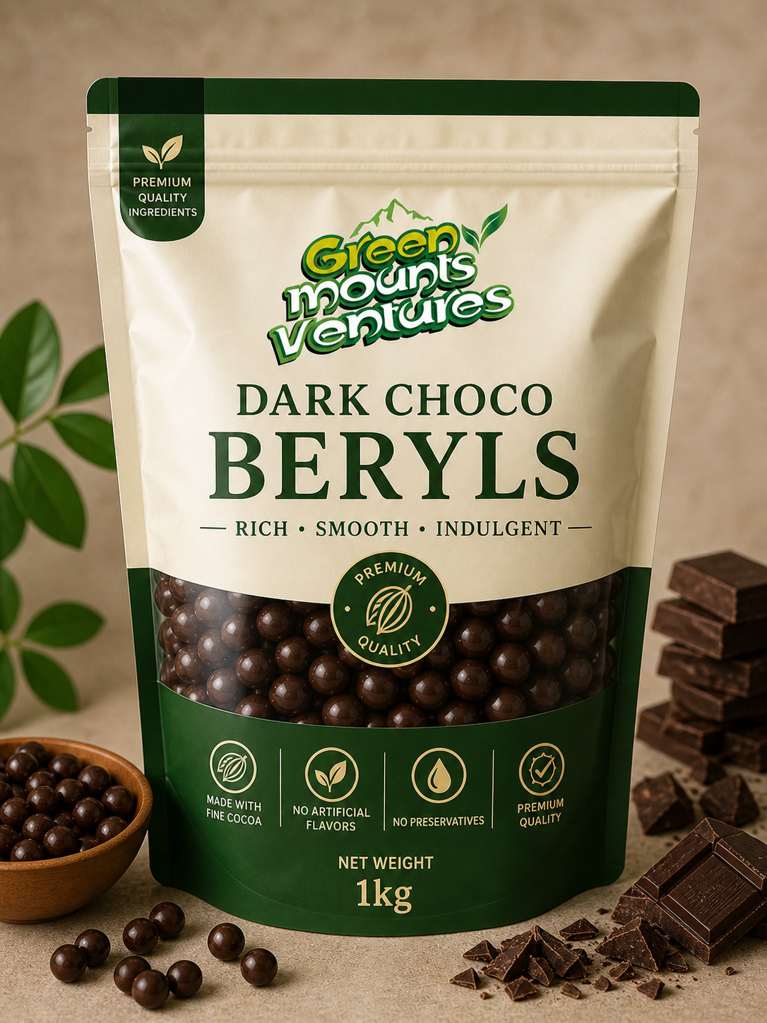 Dark Choco Beryls 1kg